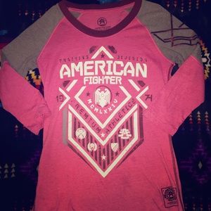 Ladies Pink American Fighter Shirt